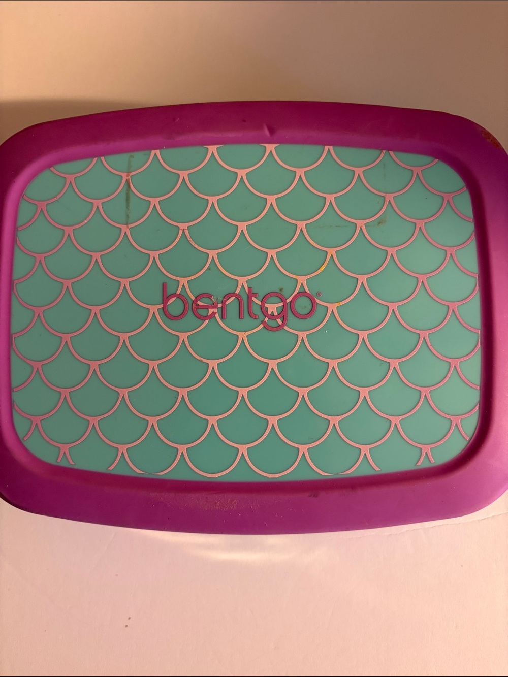 bentgo Mermaid Pattern Food Storage Lid in Teal and Purple